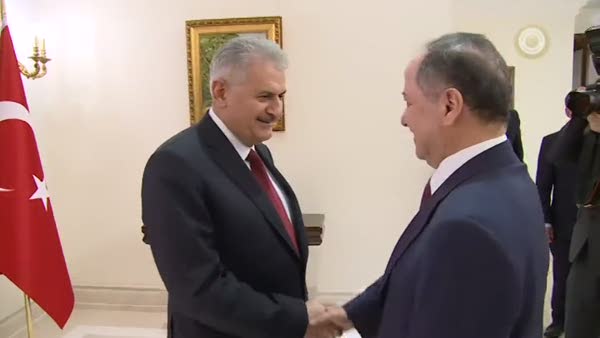 Başbakan Binali Yıldırım, Mesut Barzani'yi kabul etti