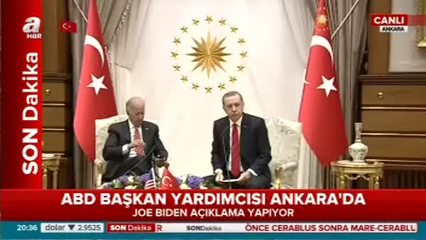 Cumhurbaşkanı Erdoğan ve Joe Biden ortak açıklama