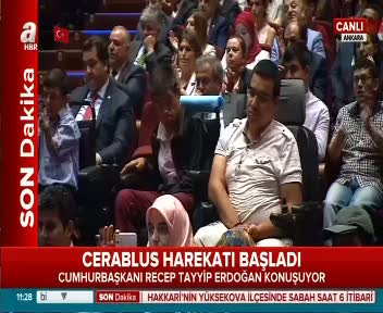 Cumhurbaşkanı Erdoğan ''Bu sabah 04.00  itibariyle ''