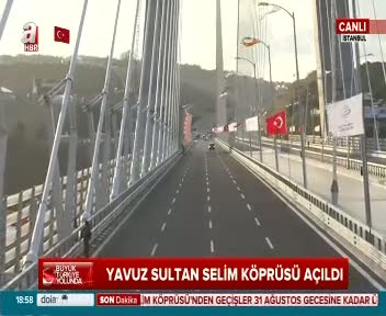 3. köprüde ilk geçiş yapıldı