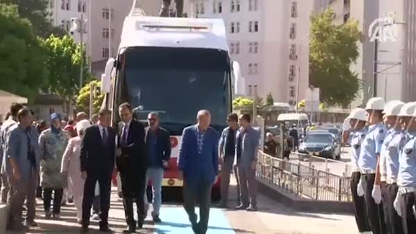 Cumhurbaşkanı Erdoğan, Gaziantep Valiliği'ni ziyaret etti