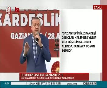 Cumhurbaşkanı Erdoğan: 