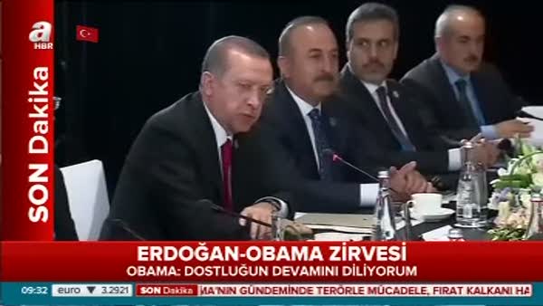 Erdoğan Obama görüşmesinde Erdoğan'ın açıklamaları