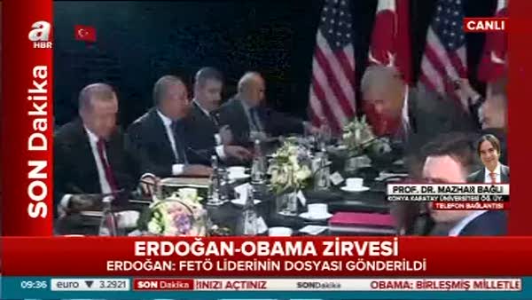 Prof.Dr. Mazhar Bağlı Erdoğan Obama görüşmesini değerlendirdi
