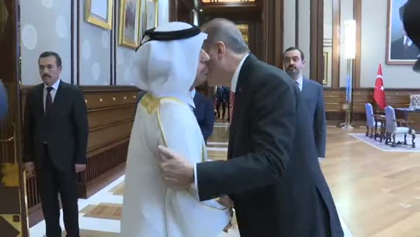 Cumhurbaşkanı Erdoğan, Katar Başbakanı Al Thani'yi kabul etti