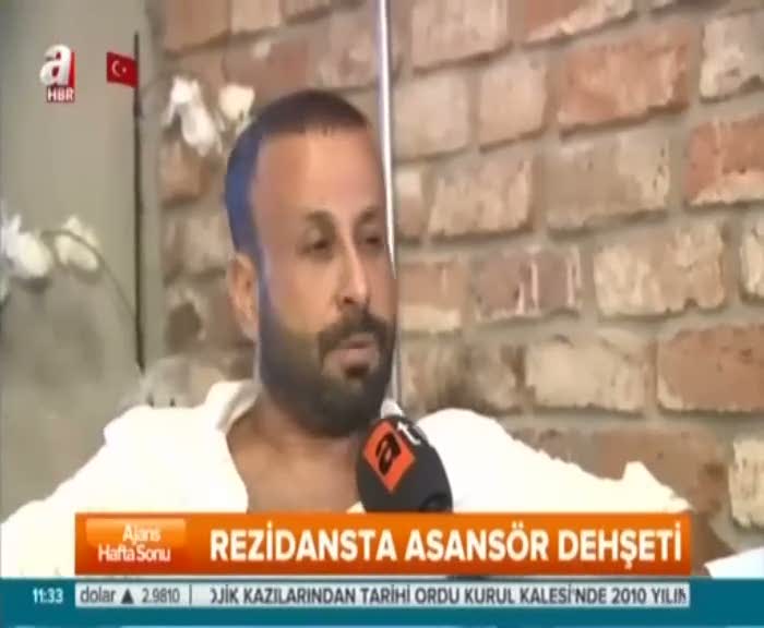 Asansörün içinde 20 kat düştü