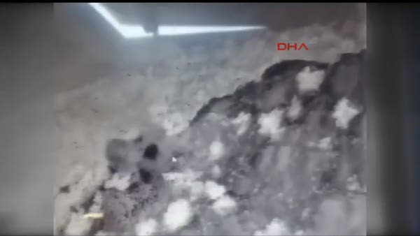 Yüksekova'da PKK'lı teröristler tank atışıyla böyle vuruldu
