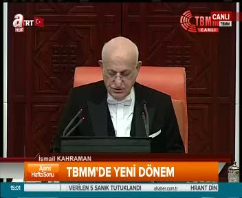 Meclis Başkanı İsmail Kahraman TBMM Açılış Töreni’nde konuştu