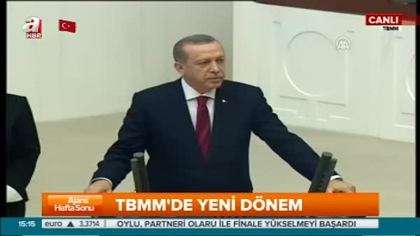 Cumhurbaşkanı Erdoğan TBMM açılışında genel kurula hitap etti
