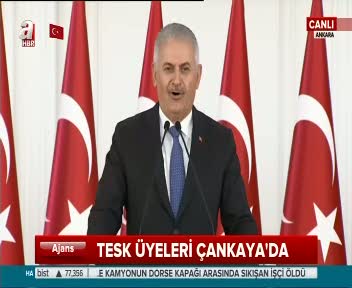 Başbakan Yıldırım TESK üyeleri toplantısında konuştu