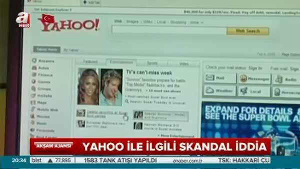 Yahoo ile ilgili skandal iddia