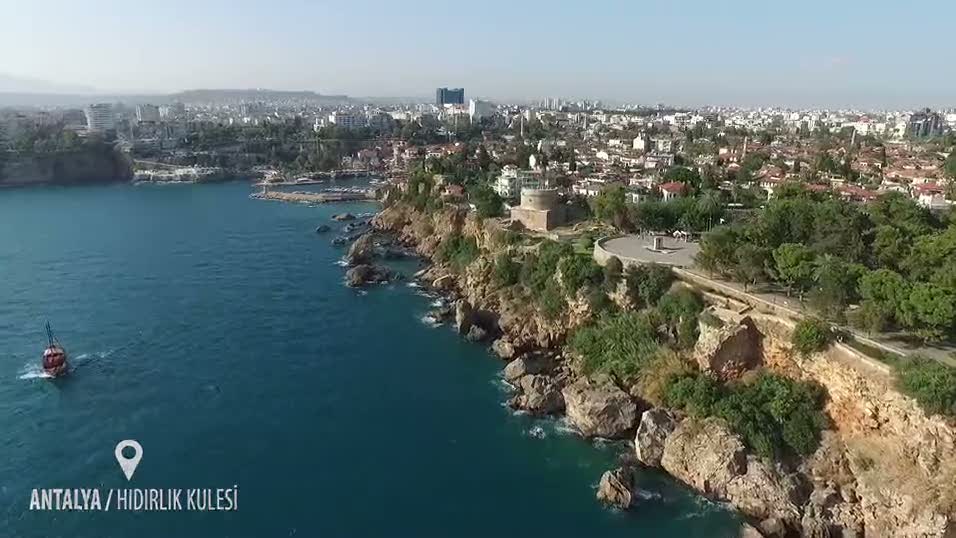Antalya Hıdırlık Kulesi drone çekimi
