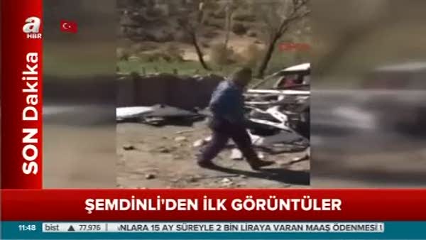 Şemdinli'de karakola yapılan saldırının ilk görüntüleri