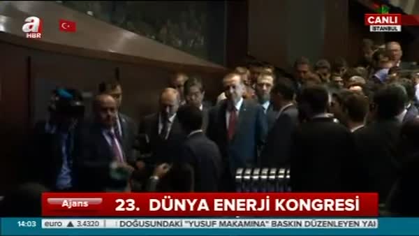 Erdoğan ve Putin salona giriş yaptı