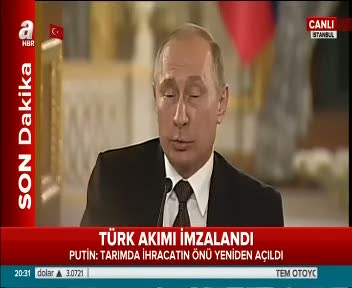 Putin'den müjde