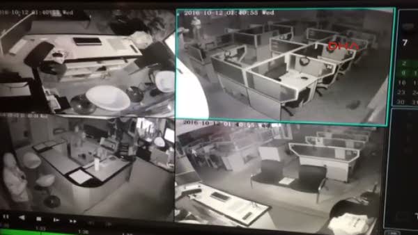 Bartın'da hırsızlık anı güvenlik kamerasında