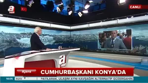 Cumhurbaşkanı Erdoğan'a Konya'da esnaflardan sevgi seli