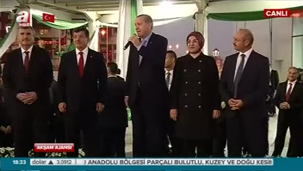 Cumhurbaşkanı Erdoğan açılışta konuştu...
