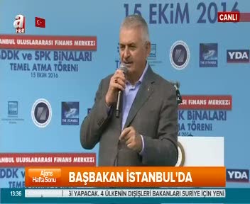 Başbakan Yıldırım temel atma töreninde konuştu