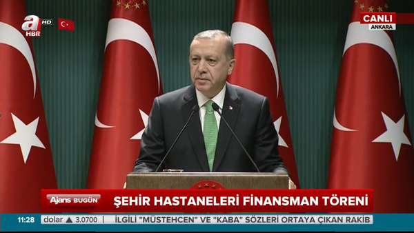 Cumhurbaşkanı Erdoğan Şehir Hastaneleri Finansman Töreni'nde konuştu