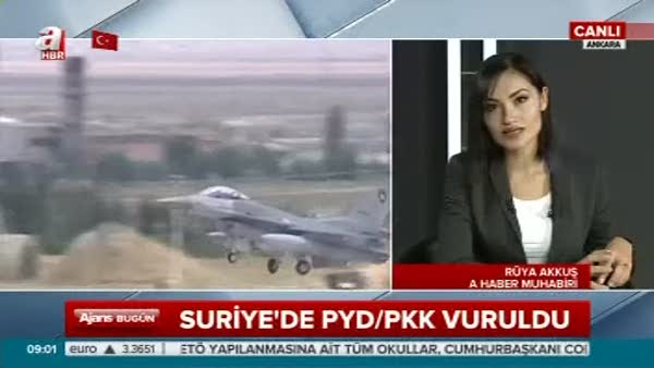Türk jetleri PYD-YPG hedeflerini vurdu