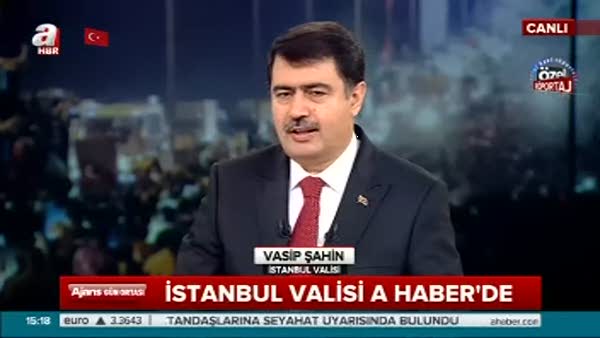 İstanbul Valisi Vasip Şahin AHaber'e konuk oldu