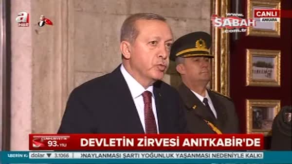 Cumhurbaşkanı Erdoğan Özel Defterine 15 Temmuz'u yazdı