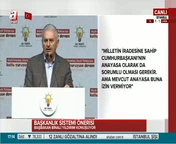 Başbakan Yıldırım: Başkanlık gelmezse Türkiye'nin bölünme riski var