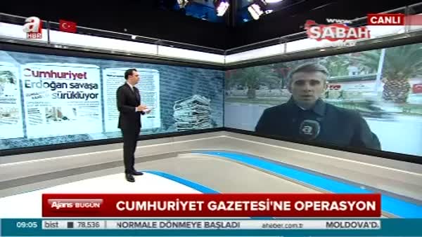 Cumhuriyet Gazetesi'ne operasyon