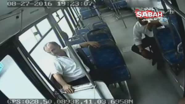 Otobüs Şoförüne öldüresiye dayak kamerada
