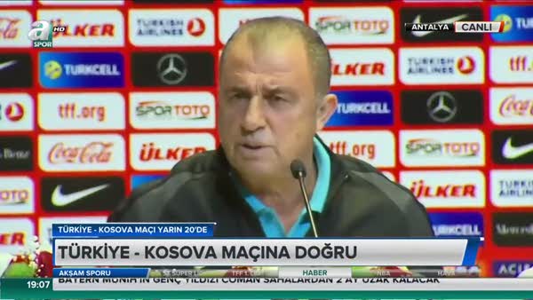 Fatih Terim'den Kosava maçı öncesi açıklama