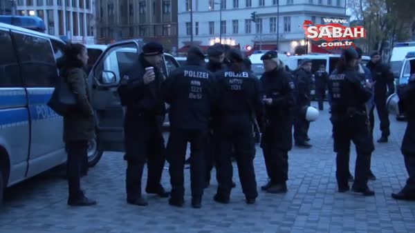 Köln polisi PKK'lı göstericilerin numaralı fotoğraflarını çekti