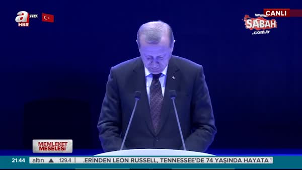 Cumhurbaşkanı Erdoğan TRT World tanıtım töreninde konuştu.