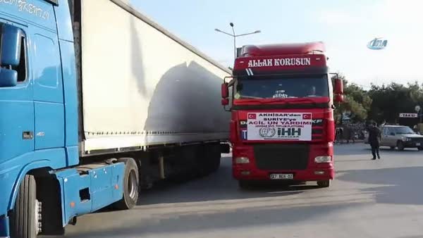 Akhisar’dan Suriye’ye 50 ton un yardımı