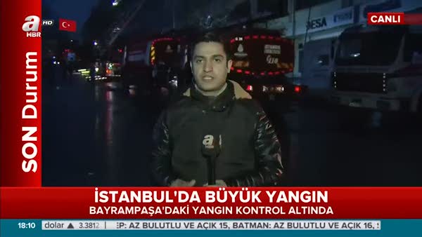 İstanbul'da büyük yangından son görüntüler