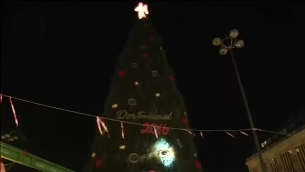 Dünyanın en büyük Noel ağacı ışıklandırıldı
