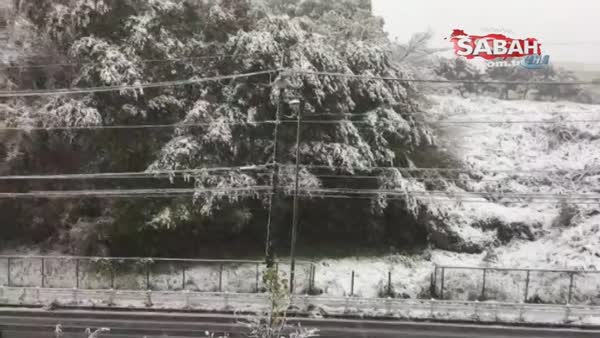 Tokyo’ya 54 yıl sonra Kasım’da kar yağdı