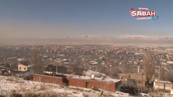 Erzurum’da çocukların kızak ve misket keyfi
