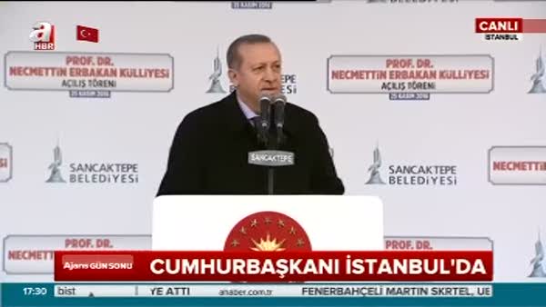 Cumhurbaşkanı Erdoğan, Prof. Dr. Necmettin Erbakan Külliyesi’nin açılışında konuştu.