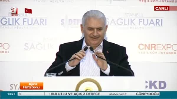 Başbakan Binali Yıldırım İstanbul Sağlık Fuarı'nın kapanış programında konuştu