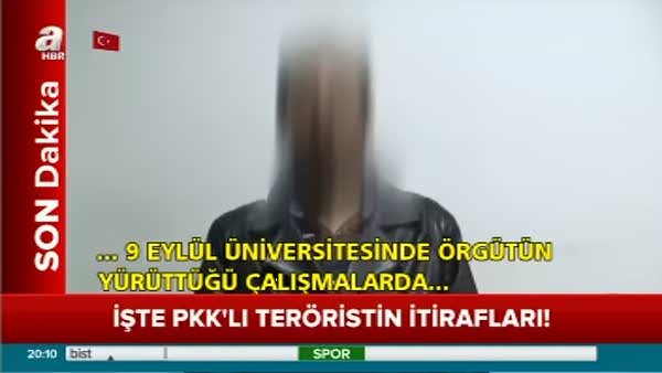 İşte PKK'lı Teröristin itirafları!