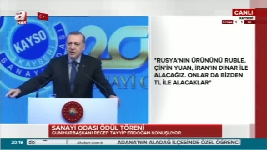 Cumhurbaşkanı Erdoğan ’’Faiz oranlarını düşürelim’’