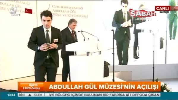 11. Cumhurbaşkanı Abdullah Gül kendi adına açılan müzede ilk konuşmasını yaptı