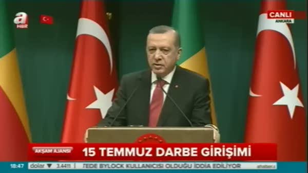 Cumhurbaşkanı Erdoğan, Benin Cumhurbaşkanı Talon ile ortak açıklama yaptı
