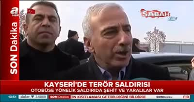 Kayseri Valisi  Süleyman Kamçı’dan bombalı saldırıya ilişkin açıklama