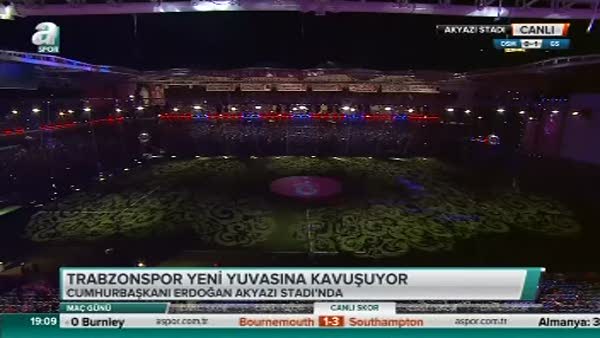 Trabzonspor'un başkanı Muharrem Usta açılışta konuştu