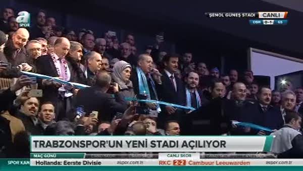 Erdoğan Trabzonspor'un yeni stadının açılışını yaptı