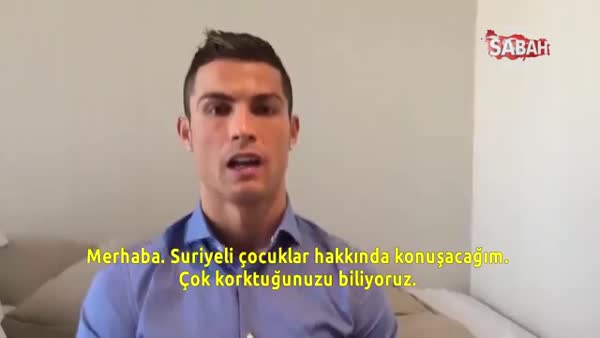 Ronaldo'dan Suriyeli çocuklara anlamlı mesaj