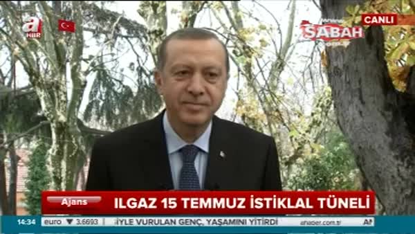 Ilgaz Tüneli açılışında Cumhurbaşkanı Erdoğan sürprizi