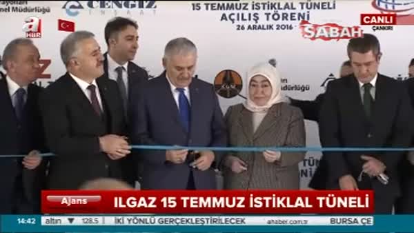 Ilgaz 15 Temmuz İstiklal tüneli hizmete açıldı